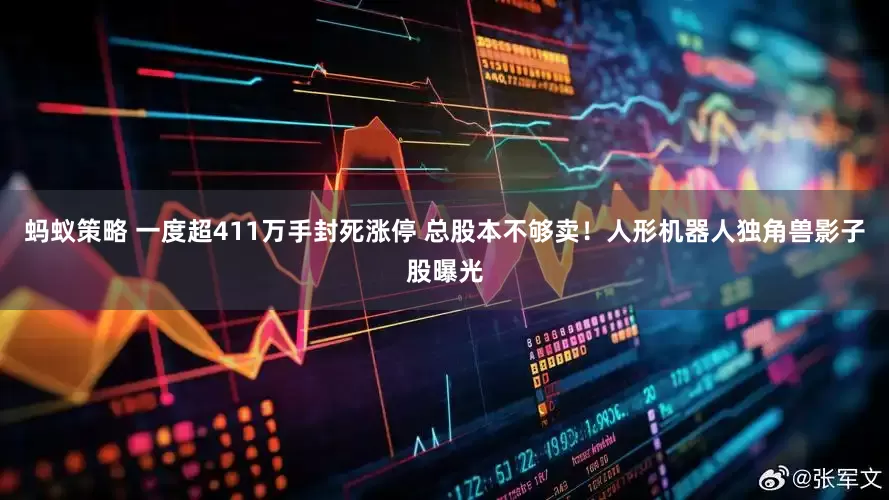 蚂蚁策略 一度超411万手封死涨停 总股本不够卖！人形机器人独角兽影子股曝光